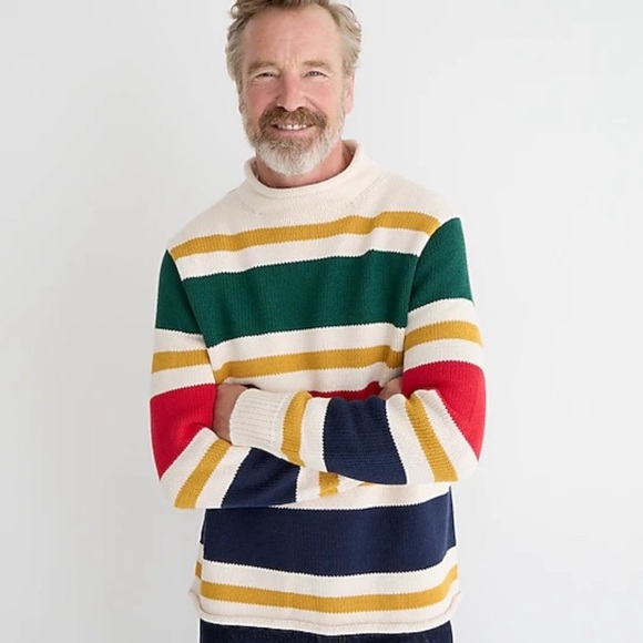 J. Crew Sweaters J Crew Heritage Cotton Rollneck Sweater In Stripe